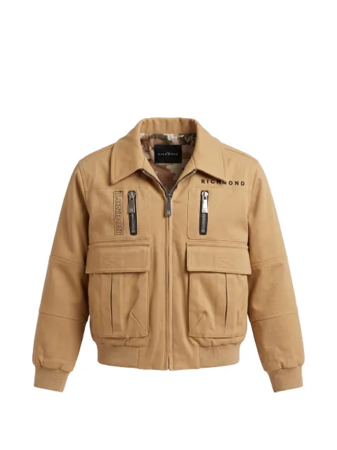 John Richmond Junior chaqueta con logo estampado