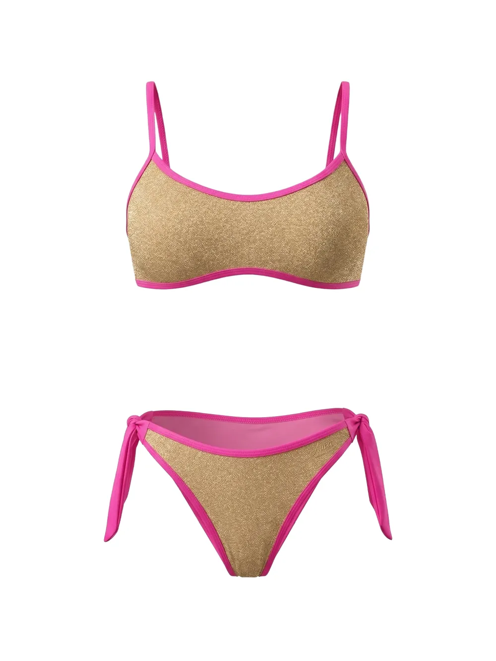 4GIVENESS KIDS Bikini con glitter - Oro