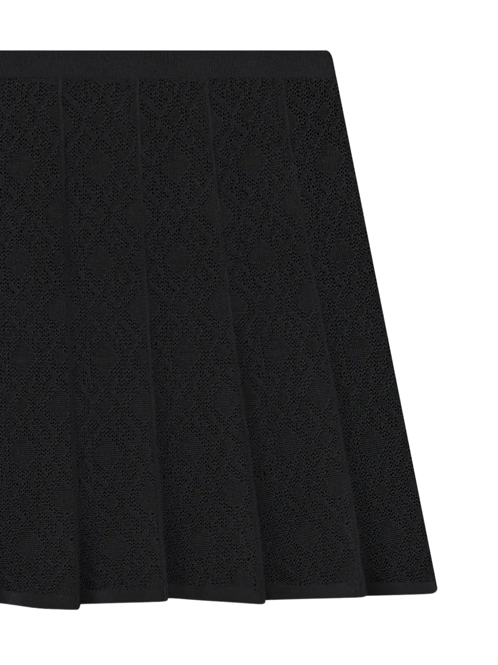 Givenchy Geplooide rok met monogram 72-jacquard Zwart
