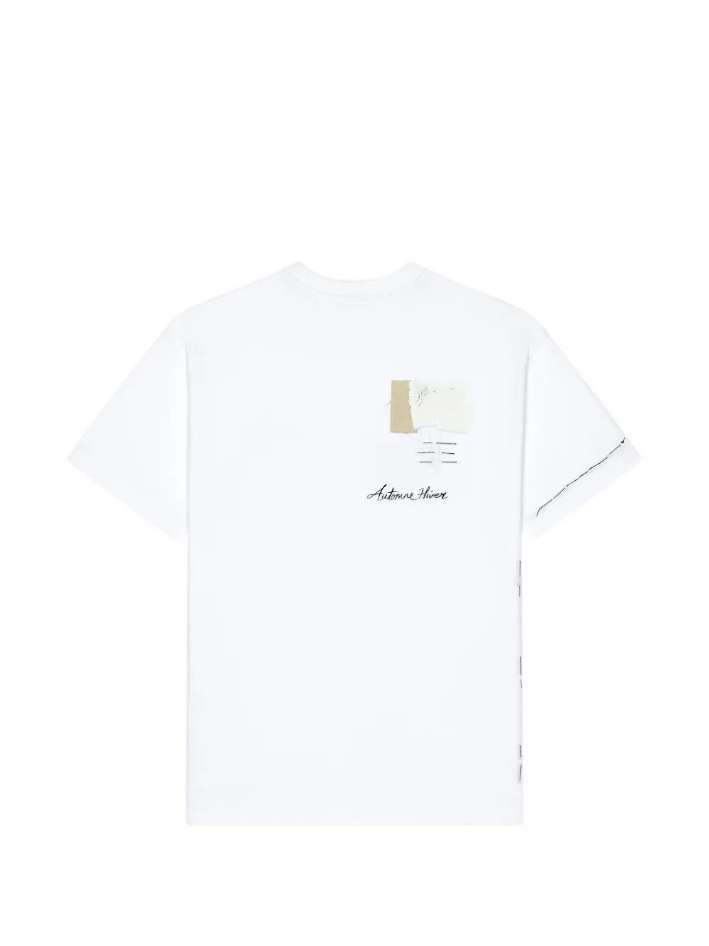Givenchy Katoenen T-shirt met Trompe l'Oeil Atelier-print Wit