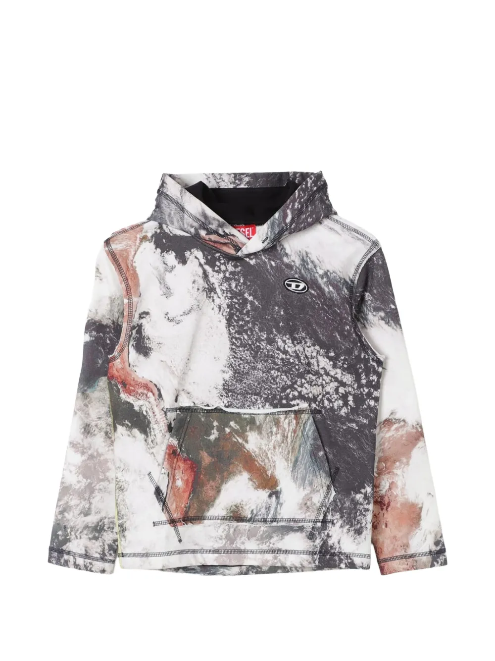 Diesel Kids Felpa con stampa grafica - Bianco