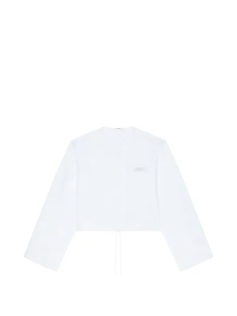 Givenchy camisa corta Utility de popelina con parche GIVENCHY