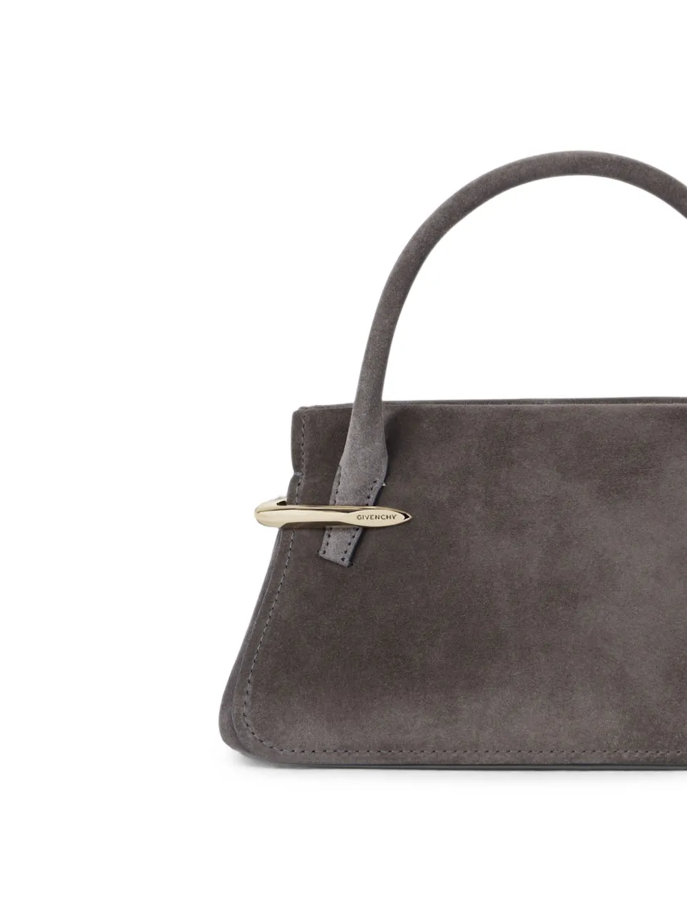 Givenchy Pinch suède leren mini-tas Grijs