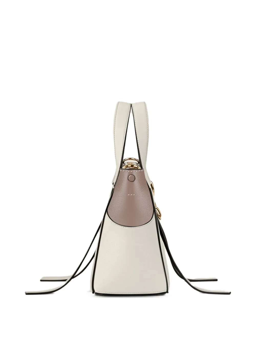 Givenchy Kleine The Snatch driekleurige tas van bewerkt leer Wit