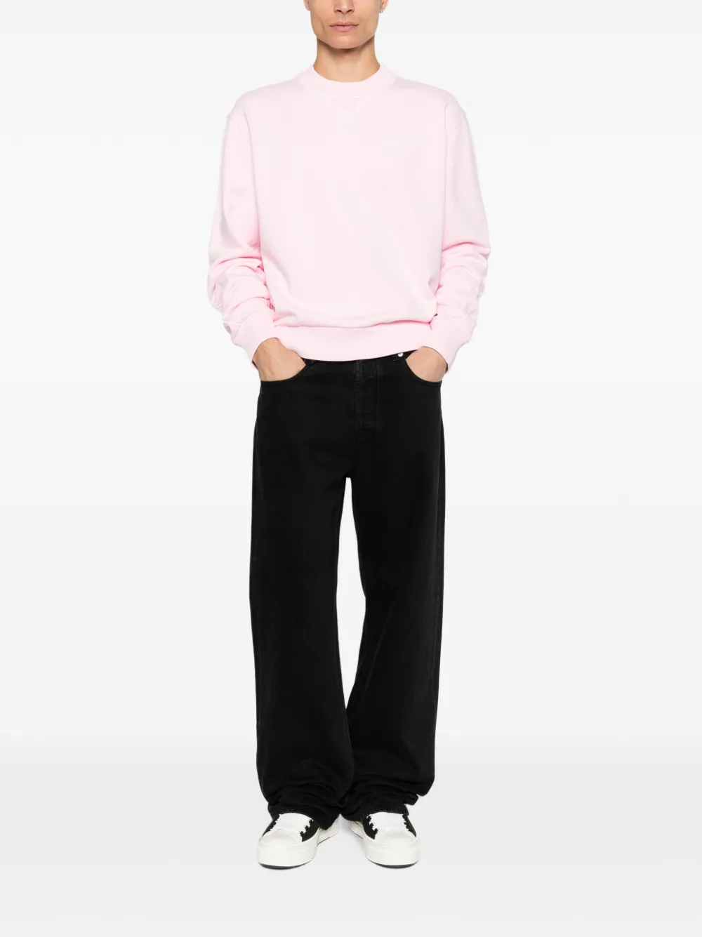 Givenchy Sweater met geborduurd logo Roze