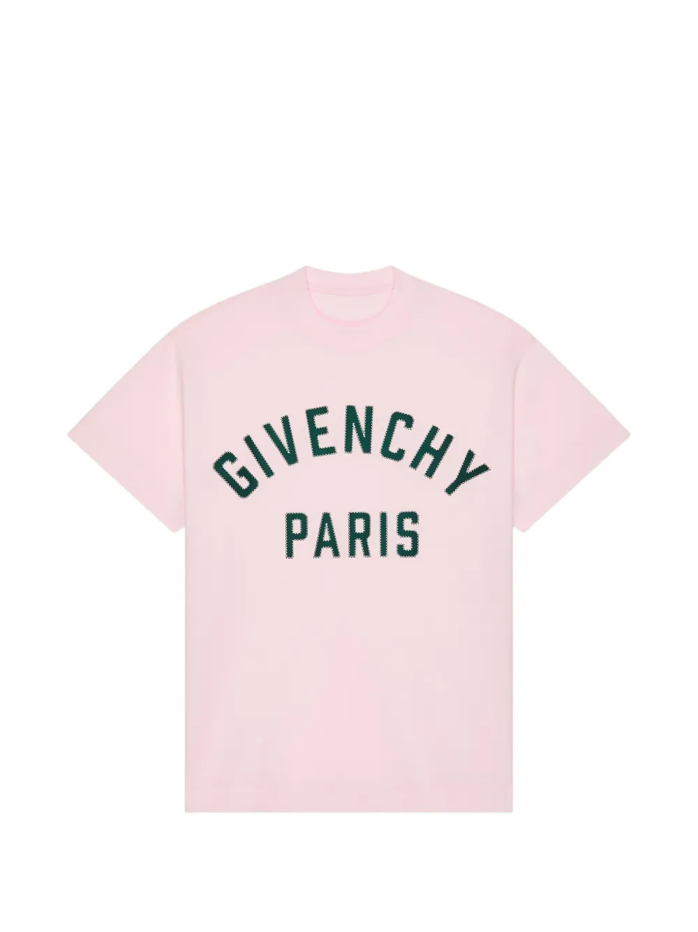 Givenchy Katoenen T-shirt met Paris-borduurwerk Roze