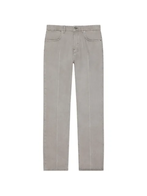 Givenchy jean droit gris à effet plié