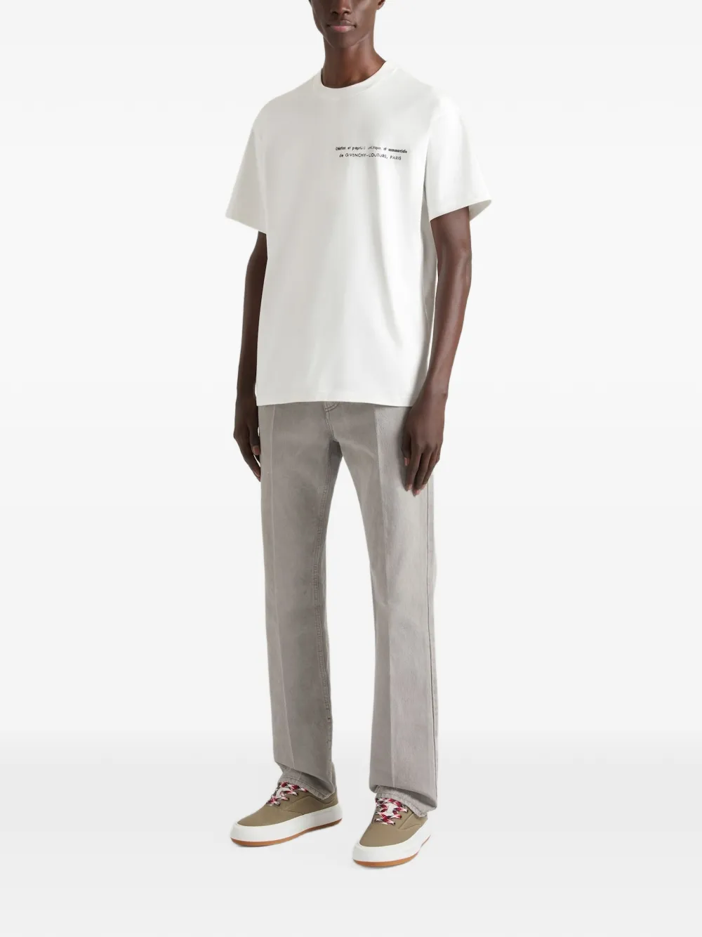 Givenchy Straight jeans met omgeslagen effect Grijs