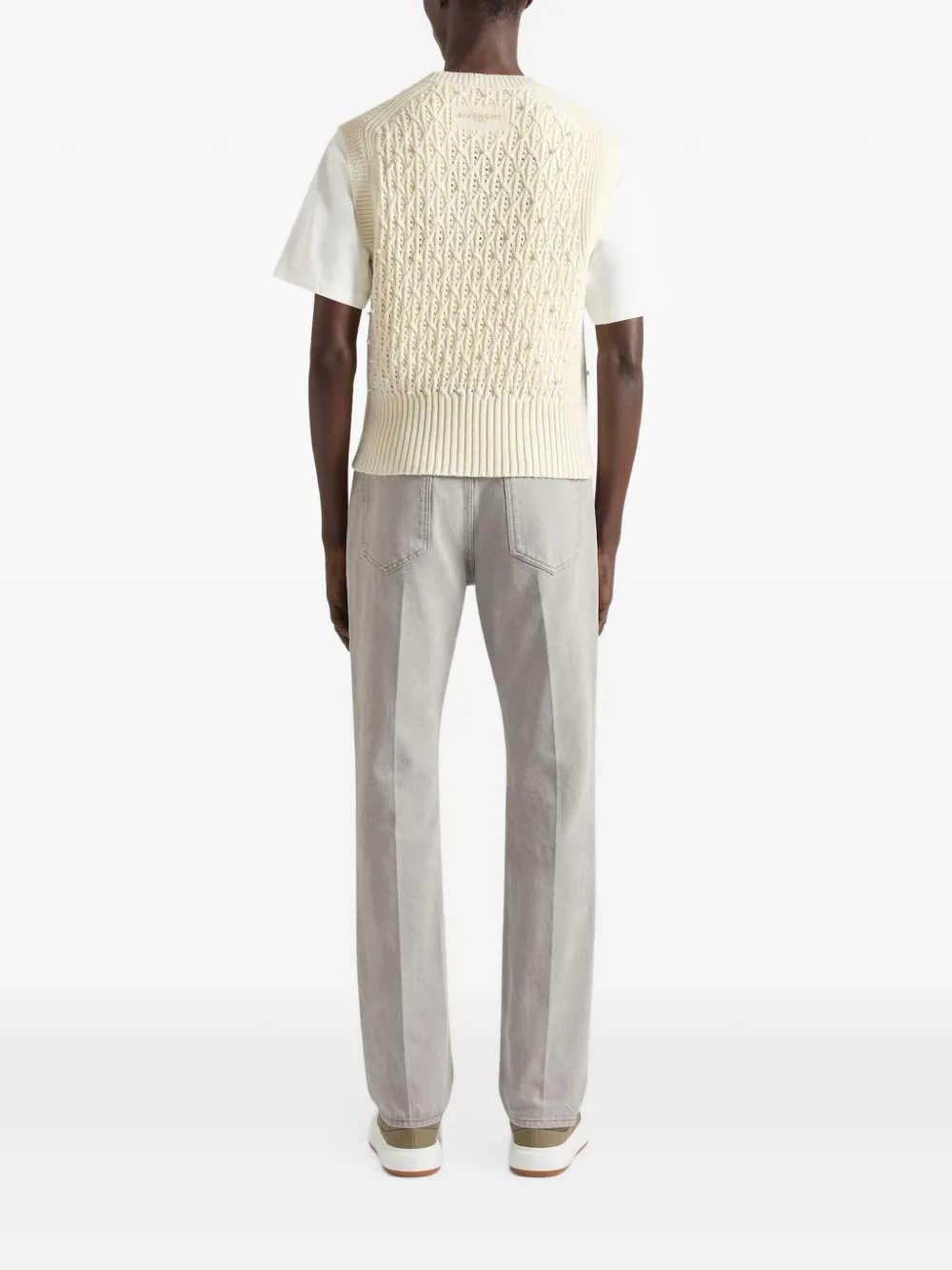 Givenchy Straight jeans met omgeslagen effect Grijs