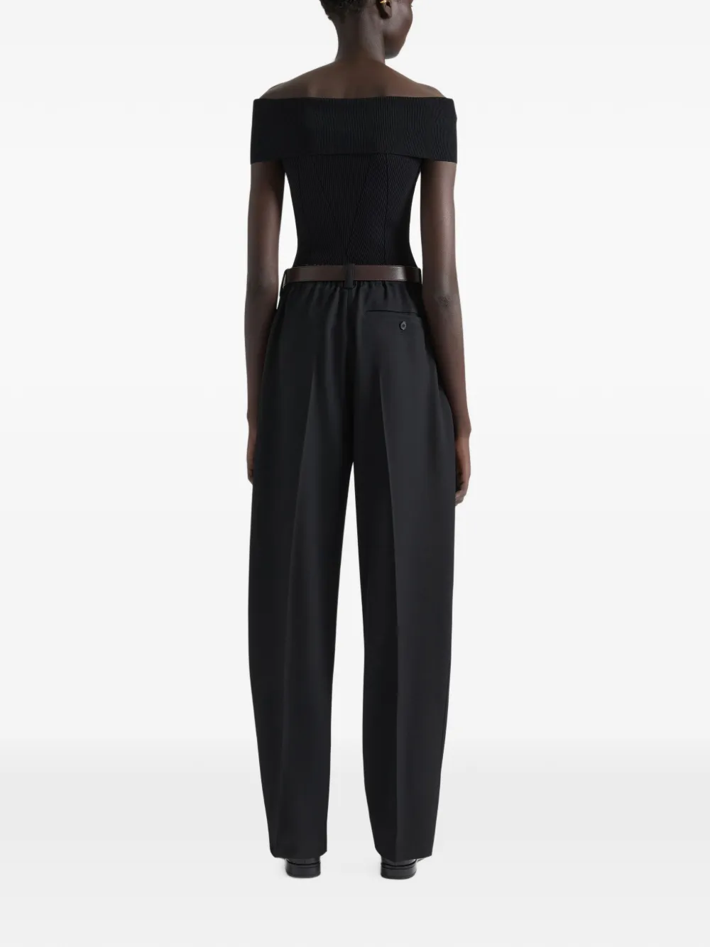 Givenchy Slim-fit off-shoulder top Zwart