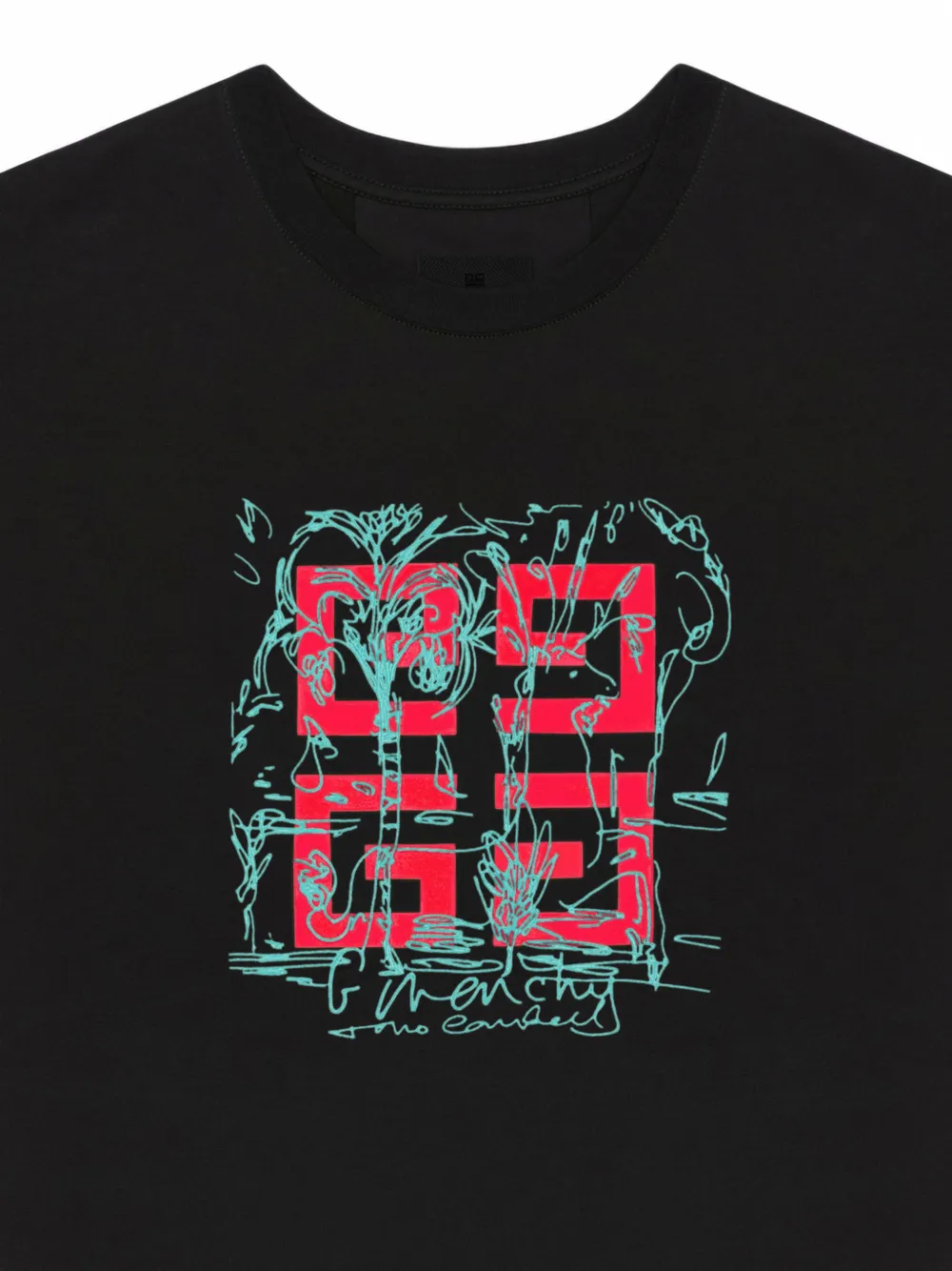Givenchy 4G katoenen T-shirt Zwart
