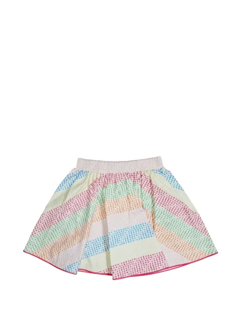John Richmond Junior logo-print flared skirt