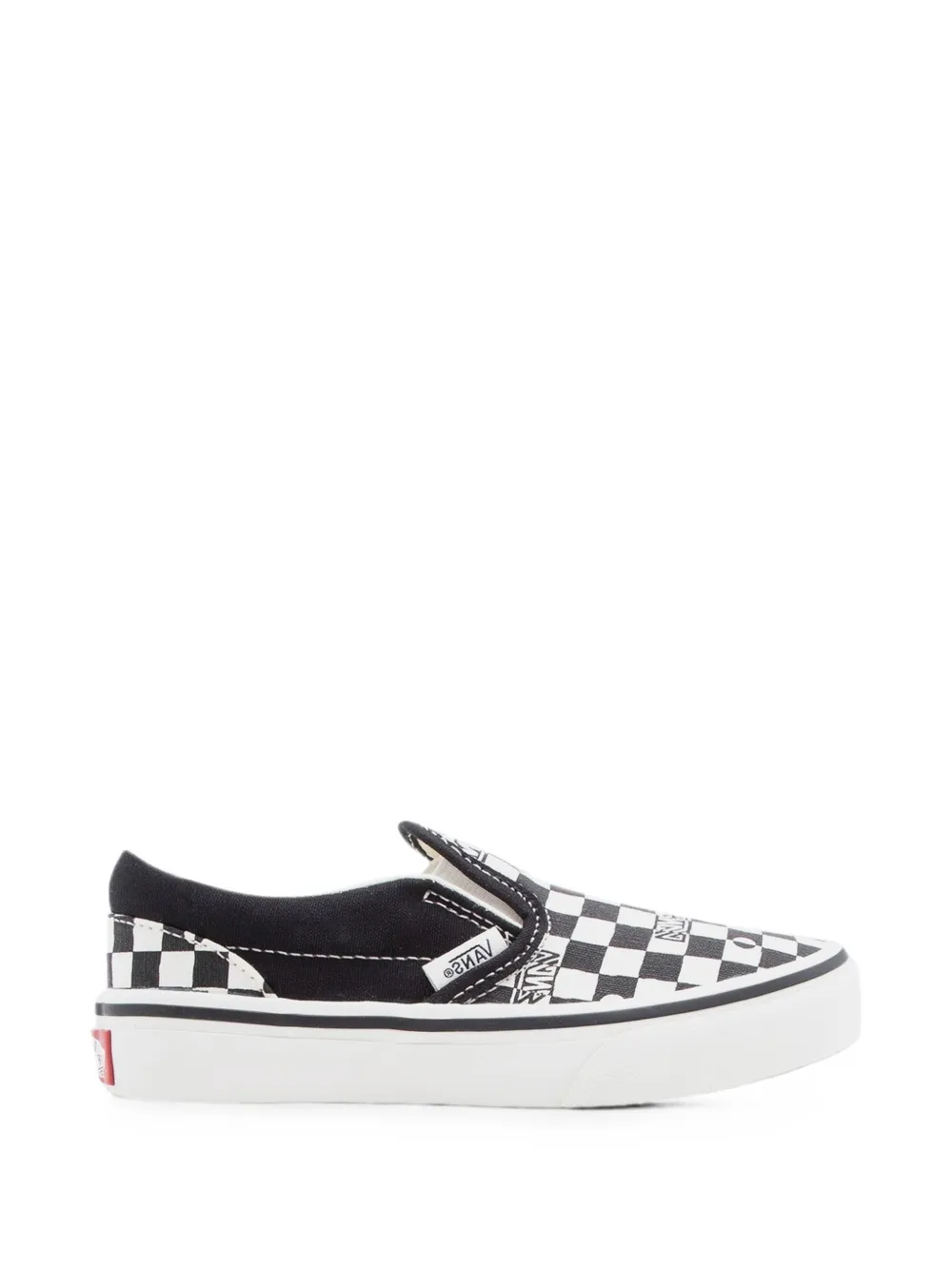 Vans Kids Sneakers slip-on con motivo Geo Check - Nero