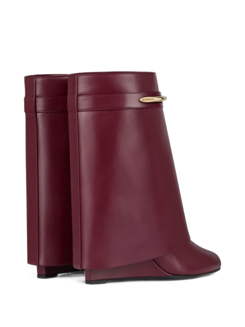 Givenchy Shark Pinch leren enkellaarzen Rood
