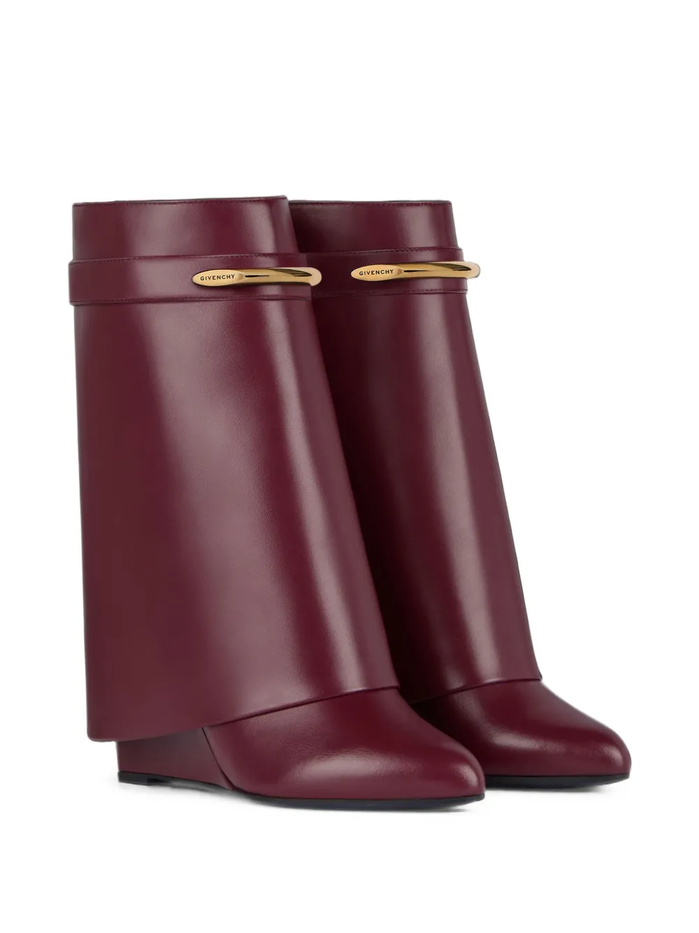 Givenchy Shark Pinch leren enkellaarzen Rood
