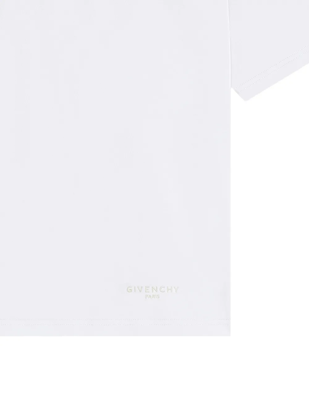 Givenchy T-shirt met popeline kraag Wit