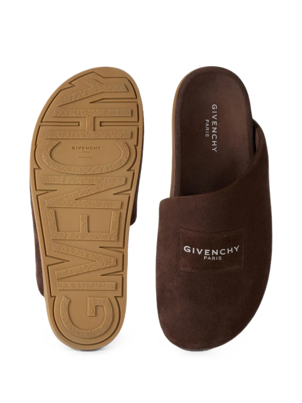 Givenchy Puffy suède muiltjes Bruin