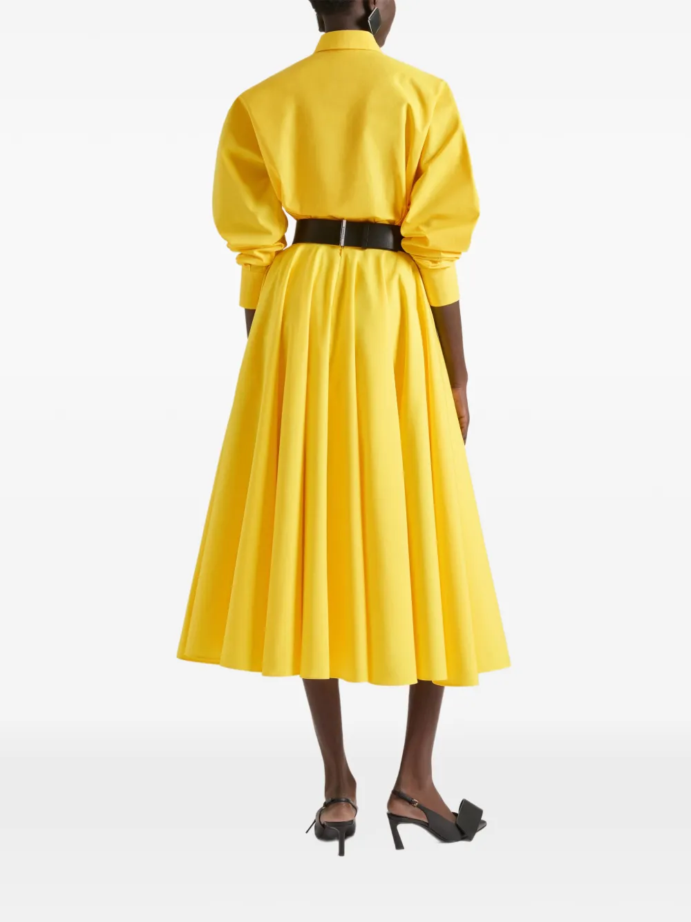 Givenchy Popeline maxi-rok Geel