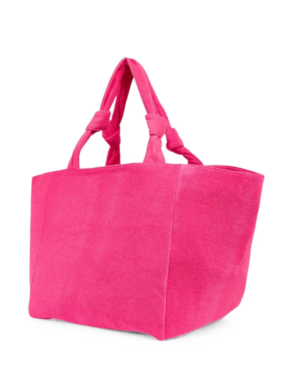 Sundek Geknoopte shopper met geborduurd logo Roze
