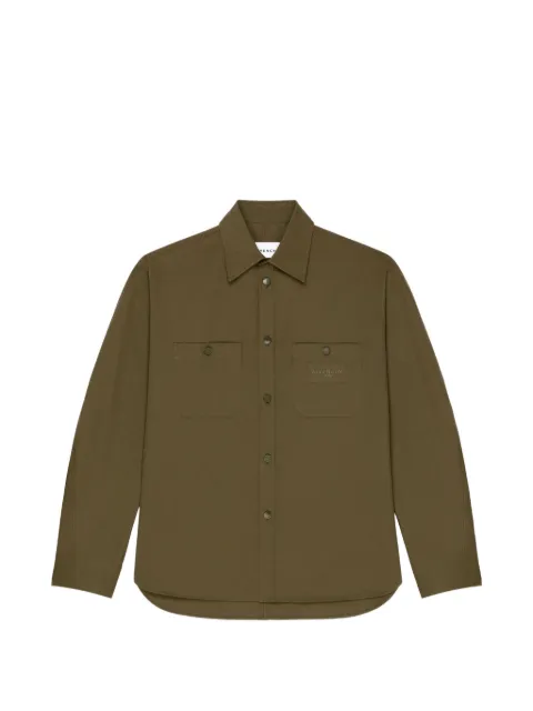 Givenchy couture seam overshirt in cotton Paris patch
