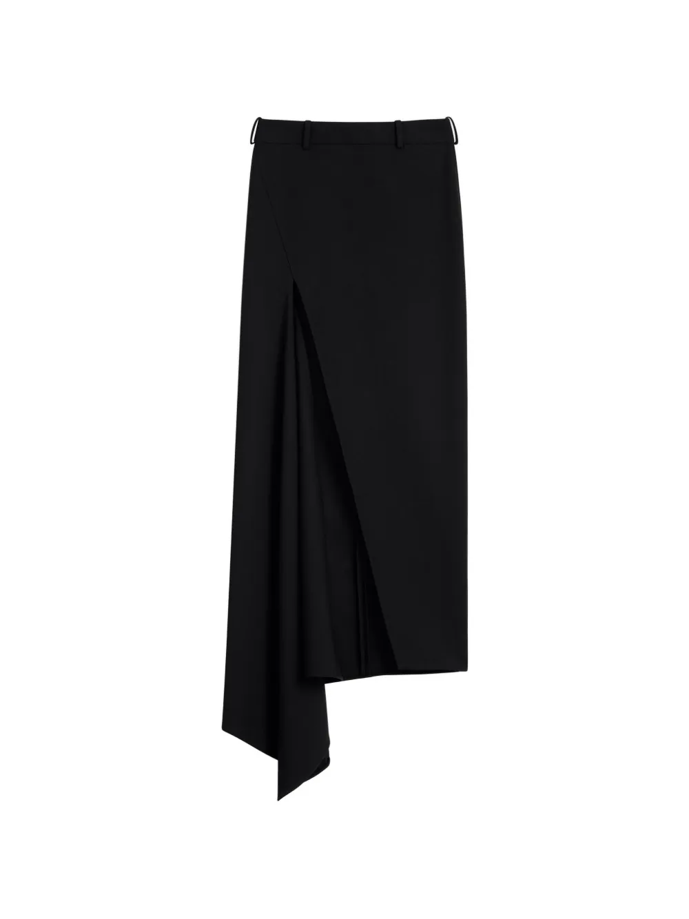 Givenchy asymmetric-hem wrap-style skirt - Nero