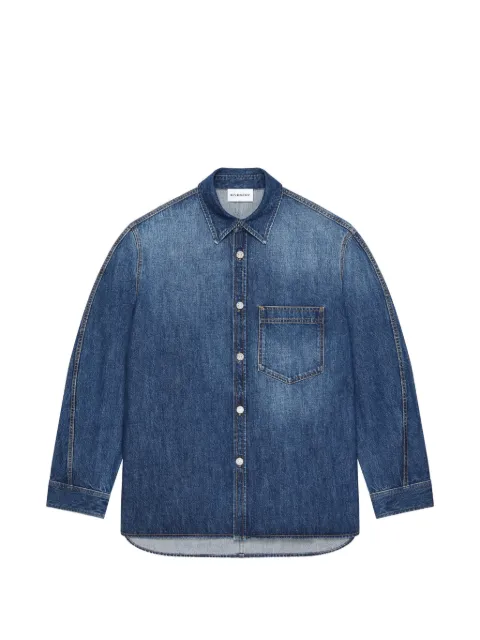Givenchy surchemise Couture Seam en jean bleu clair