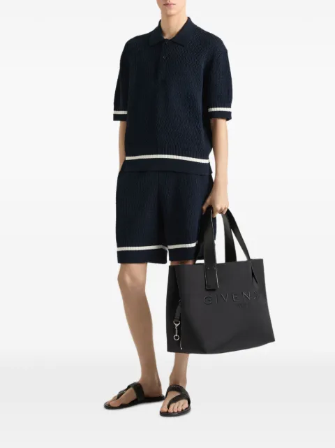 Givenchy bermuda shorts in knit with Givenchy Paris embroidery