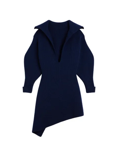Givenchy ribbed asymmetric-hem dress