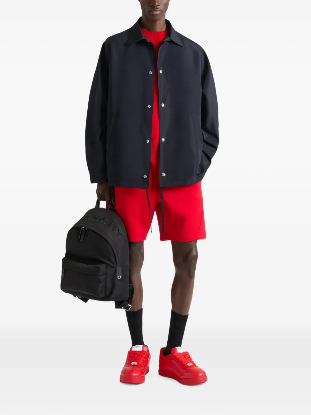 Givenchy Couture Seam grosgrain bermuda shorts Rood