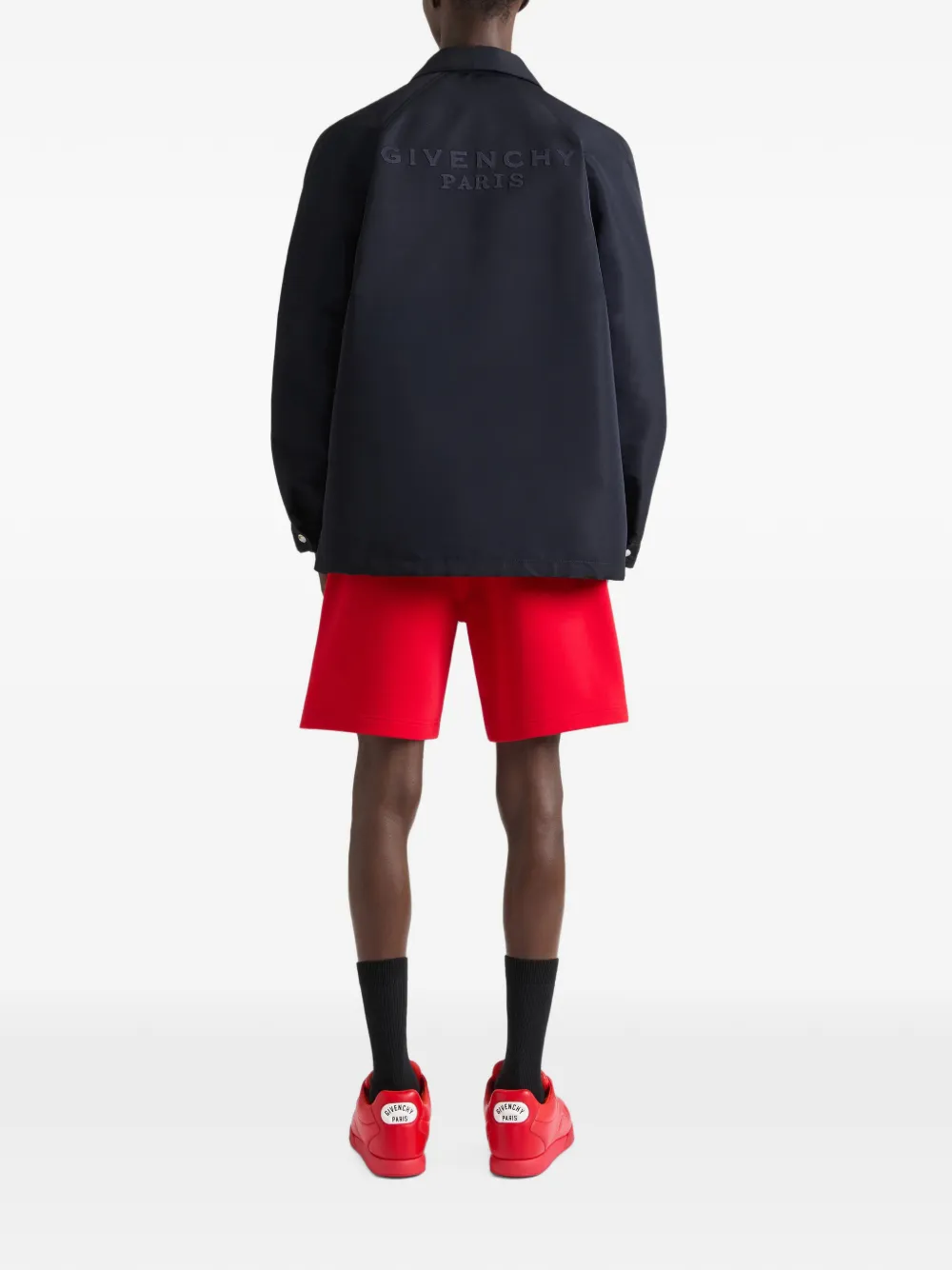 Givenchy Couture Seam grosgrain bermuda shorts Rood