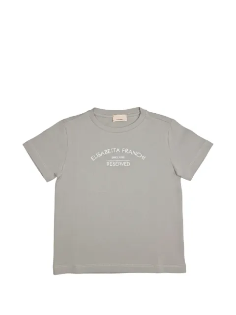 Elisabetta Franchi Kids logo-print crew-neck T-shirt