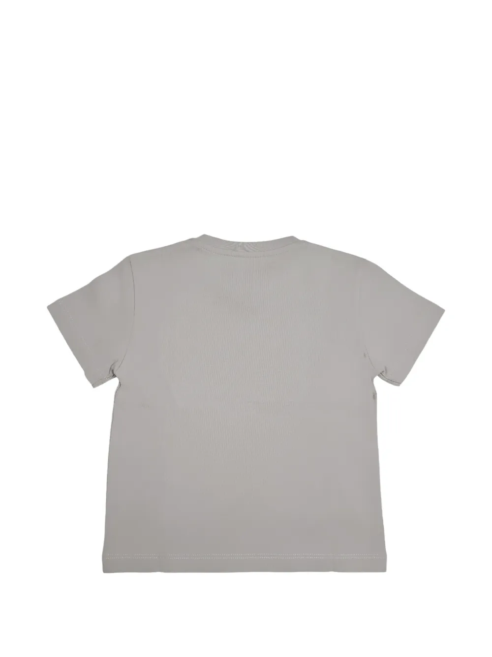 Elisabetta Franchi Kids T-shirt met logoprint en ronde hals Grijs