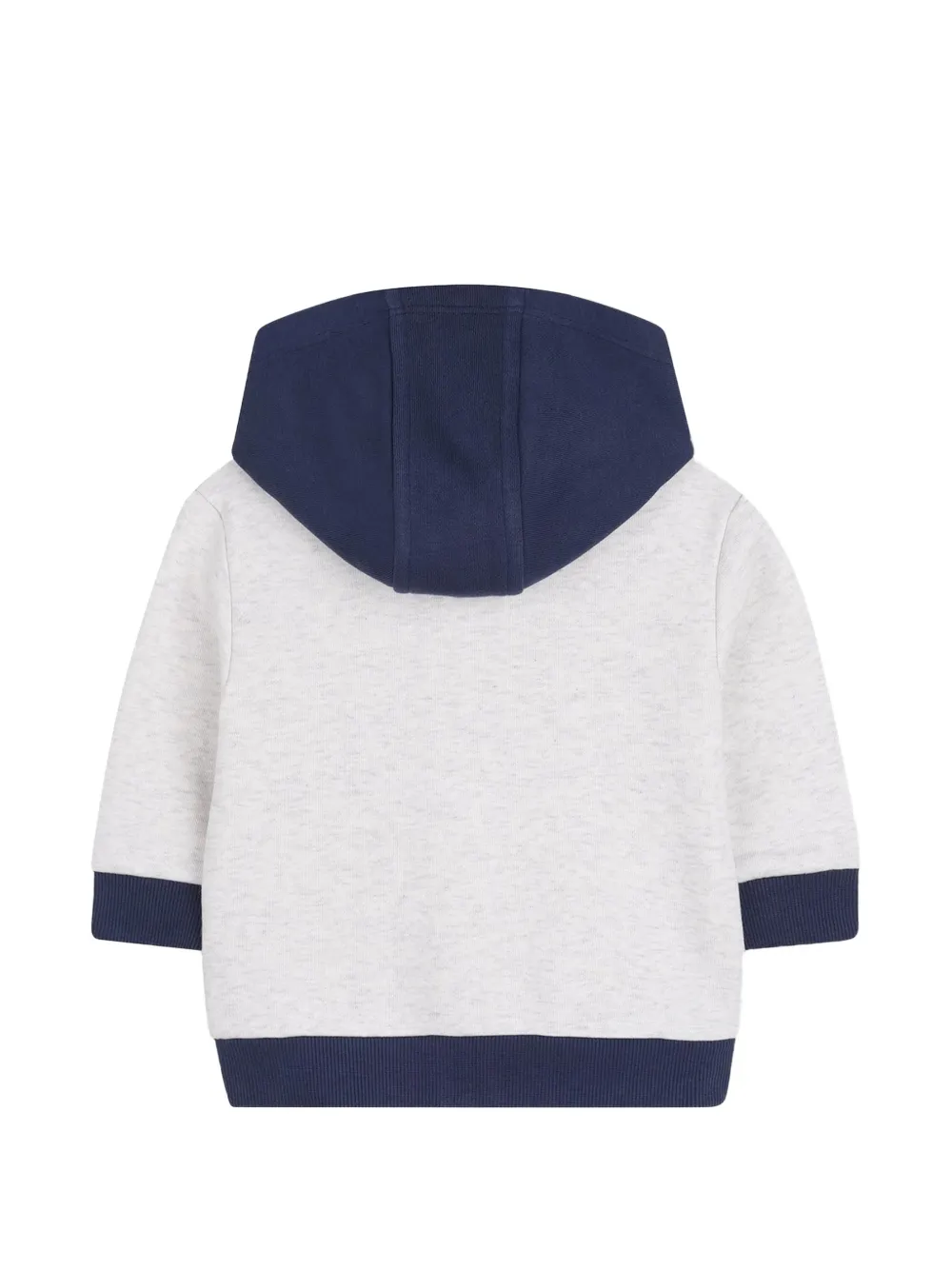 Timberland Kids Hoodie met logoprint en rits Grijs