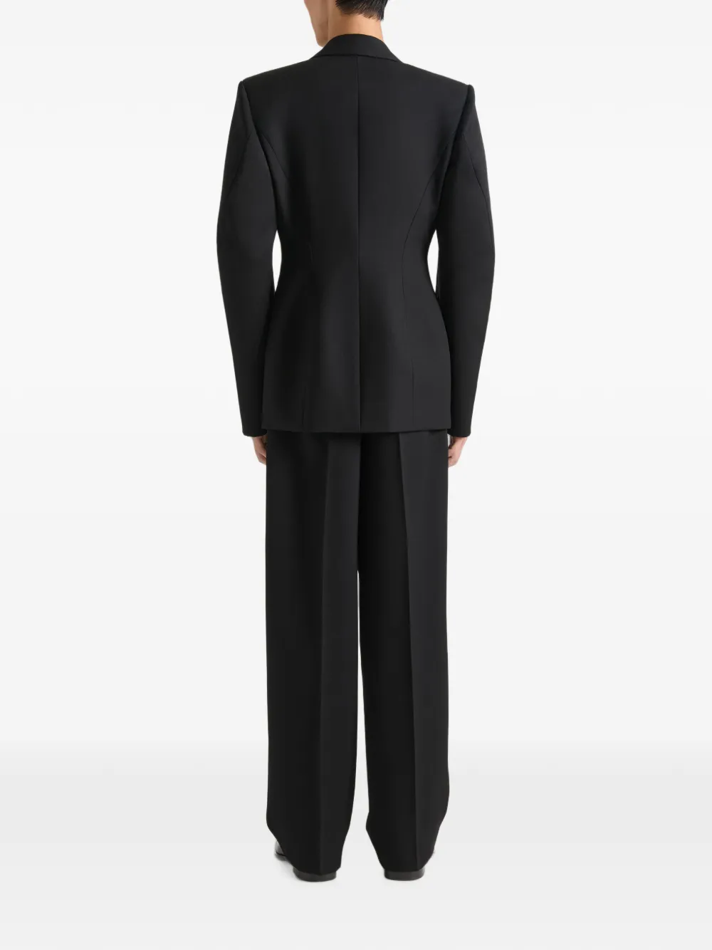 Givenchy Wollen jack met enkele rij knopen Zwart