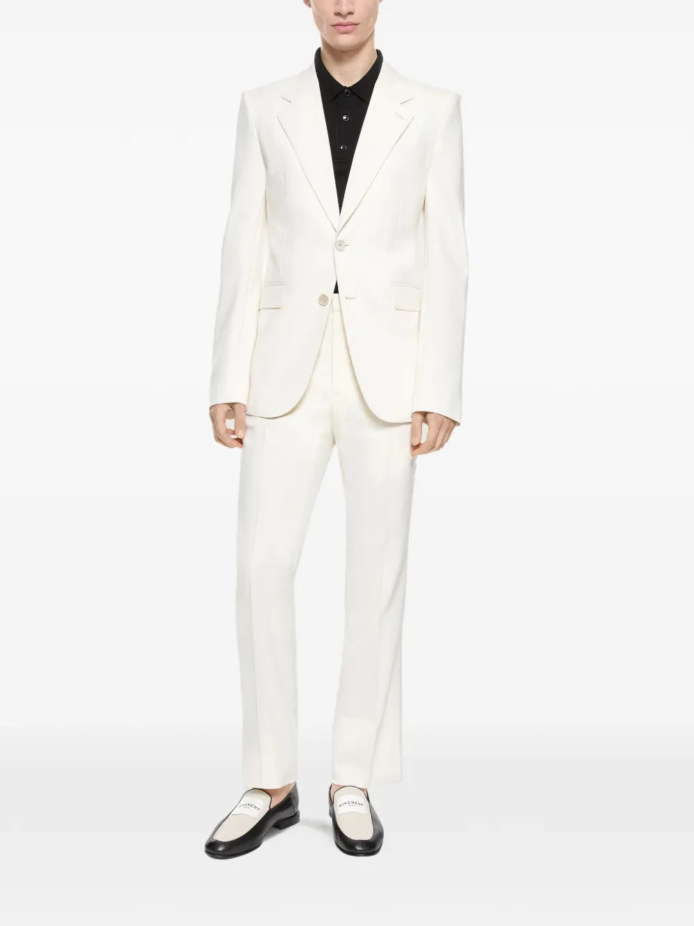 Givenchy Straight pantalon van wol en mohair Wit