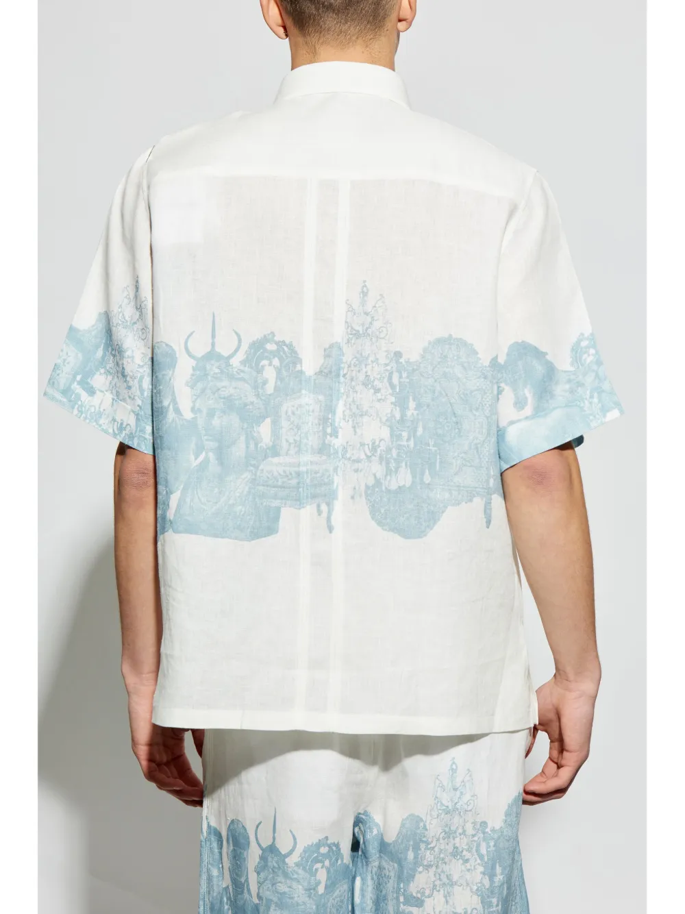 Givenchy Linnen overhemd met Hubert-print Wit