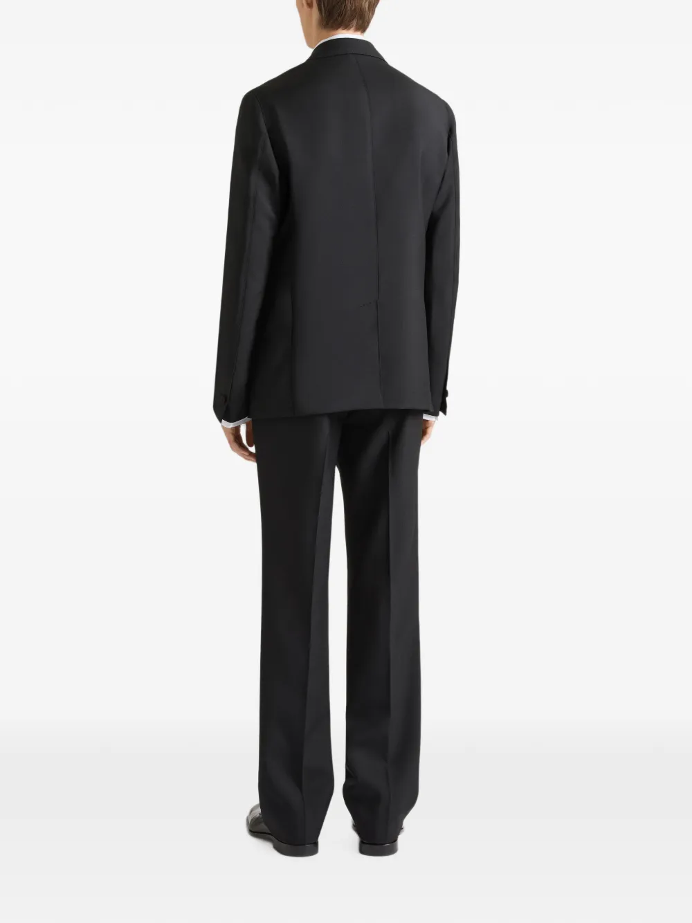 Givenchy Slim-fit pantalon van wol en mohair Zwart