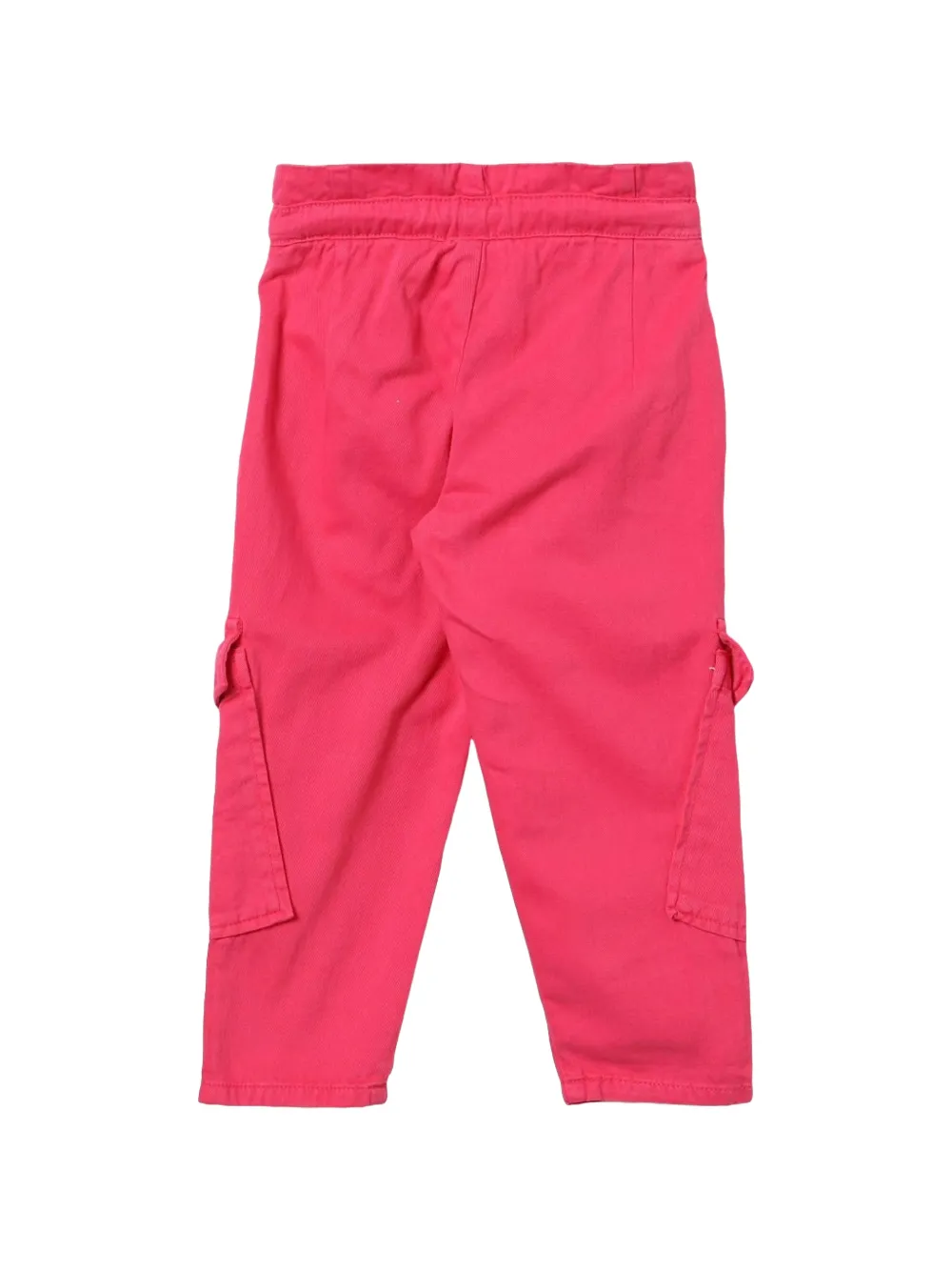 Pinko Kids Cargo broek met ceintuur en paperbag-taille Roze