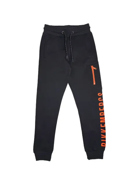 BIKKEMBERGS KIDS pants con logo estampado y bolsillo con cierre