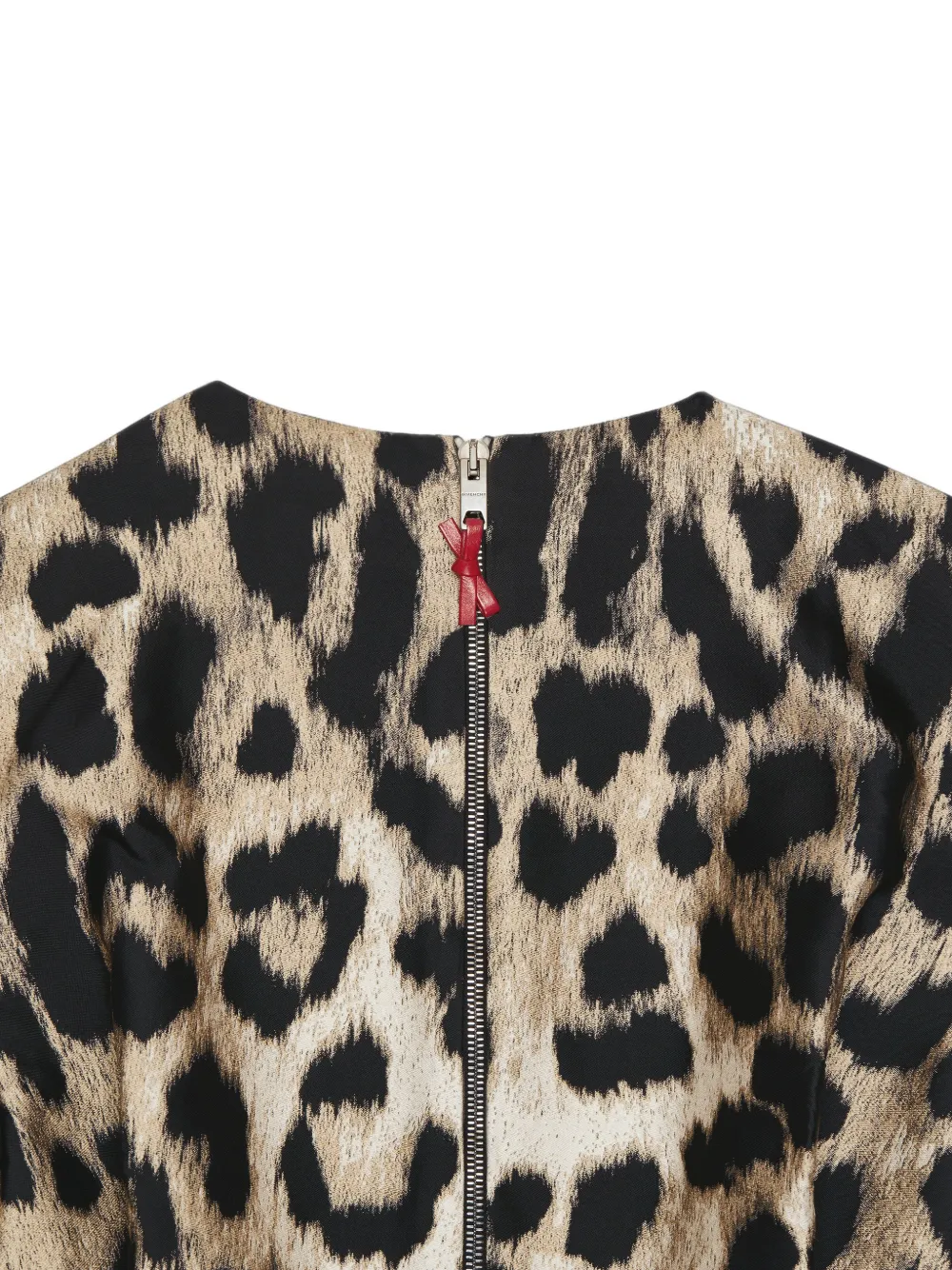 Givenchy Cocoon mini-jurk met luipaardjacquard Beige