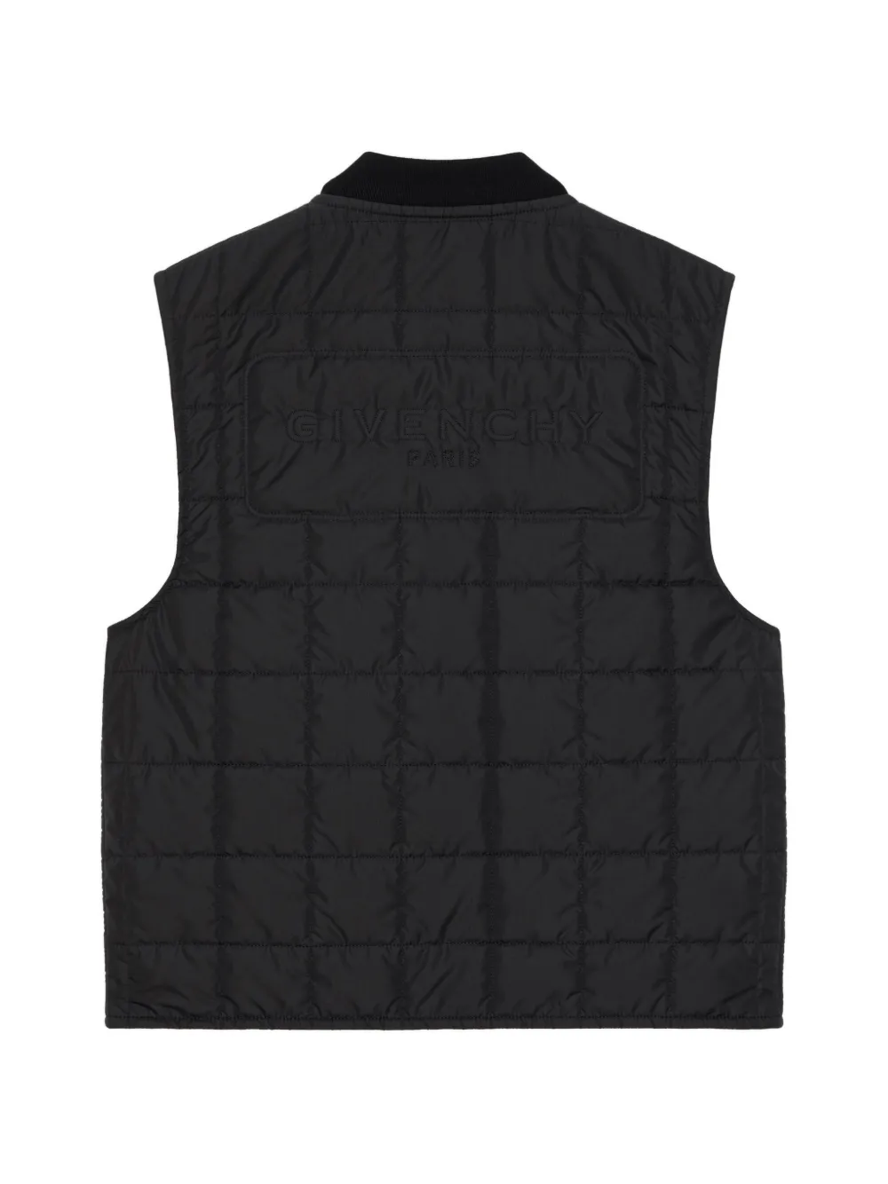 Givenchy Couture Seam gewatteerde mouwloze blouse Zwart