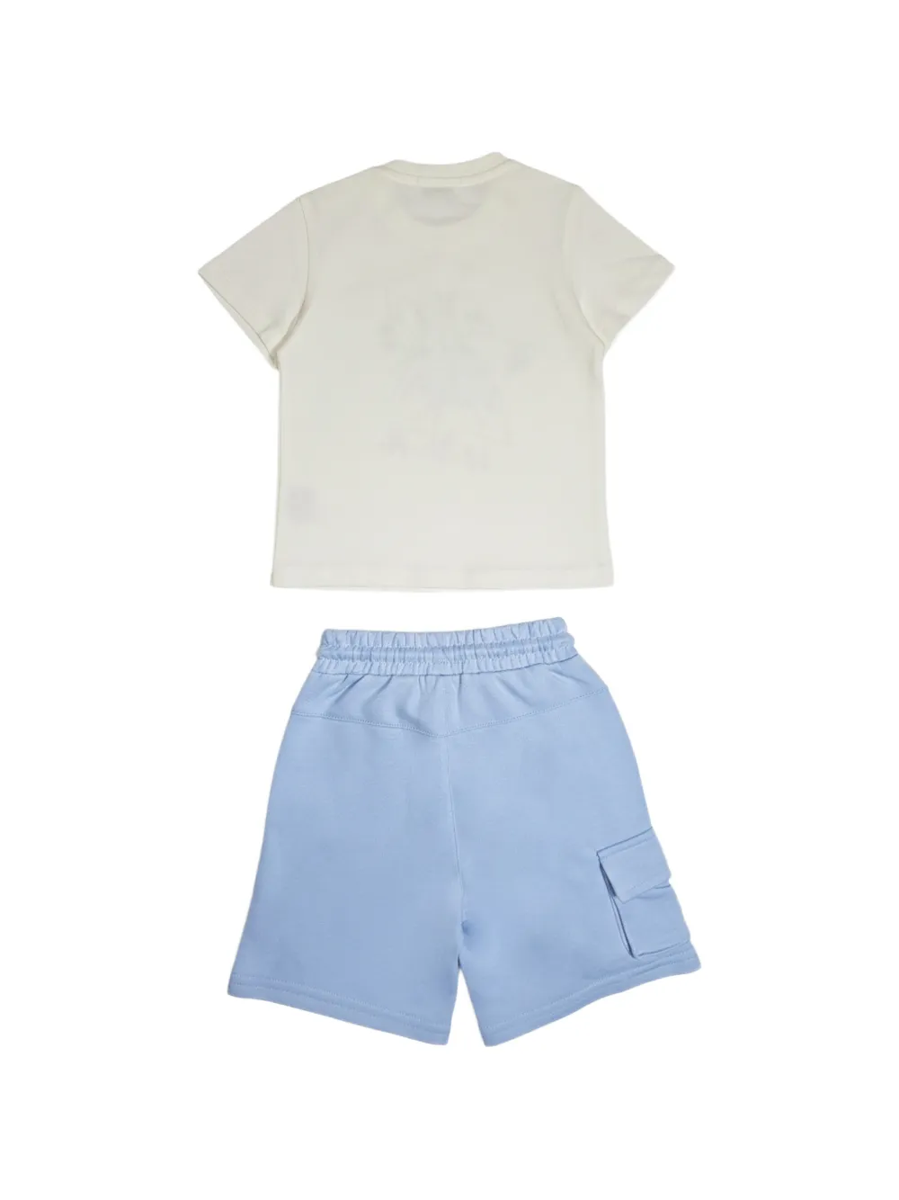JECKERSON Shorts met trekkoordtaille en print Beige
