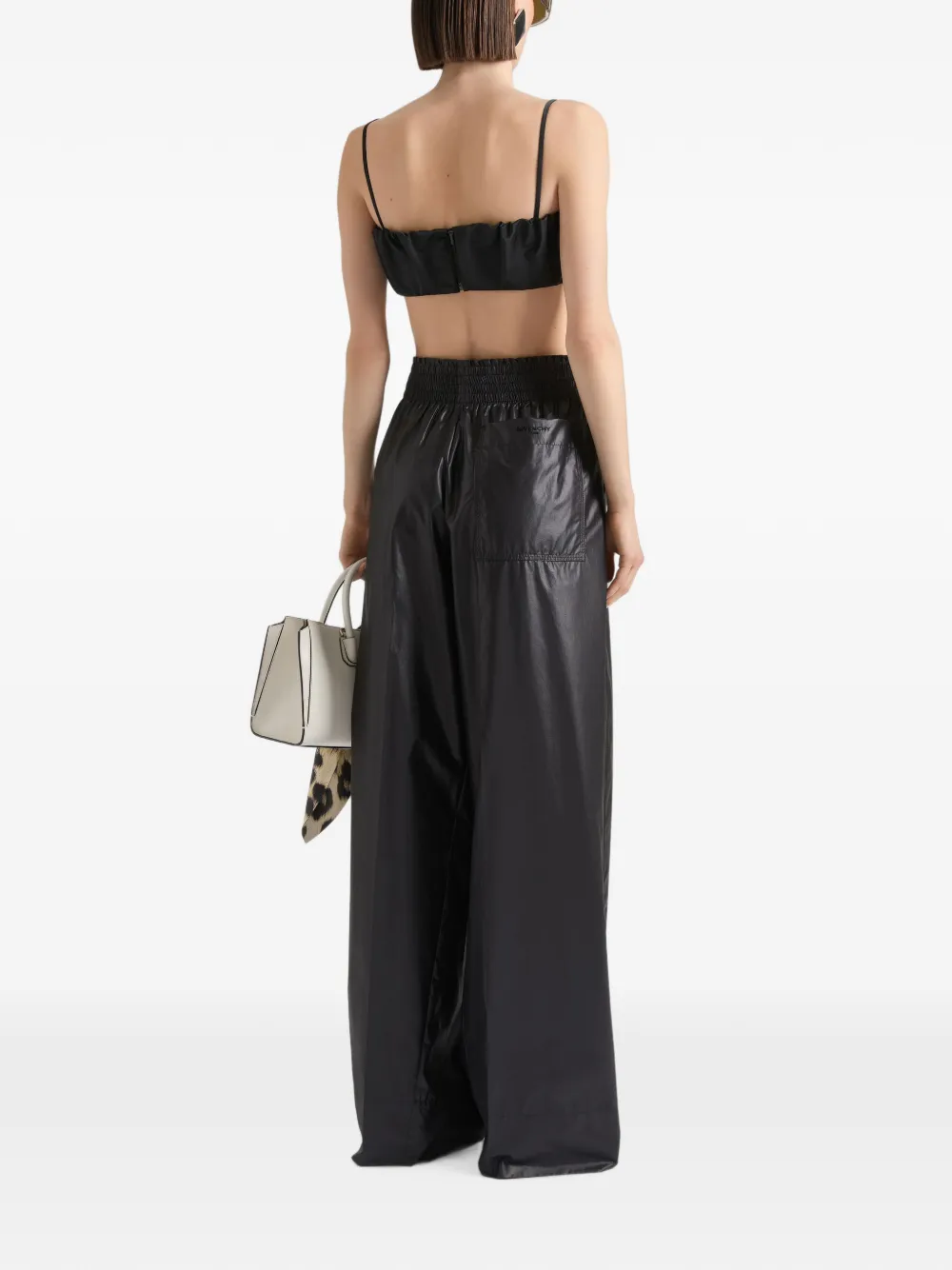Givenchy Cocoon popeline broek met elastische taille Zwart