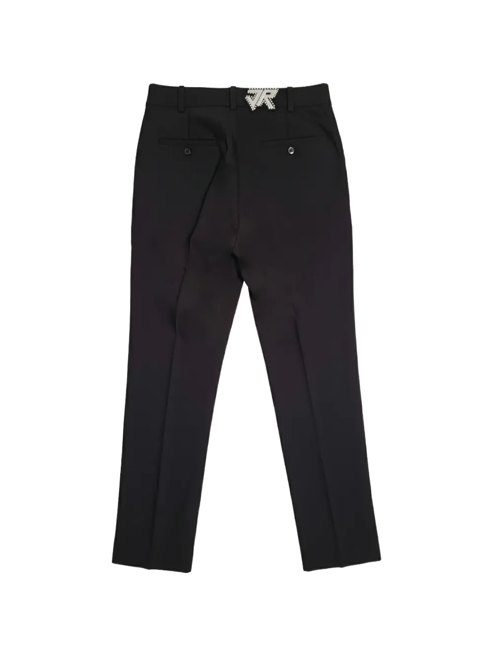 John Richmond Junior Verfraaide broek met logoplakkaat Zwart