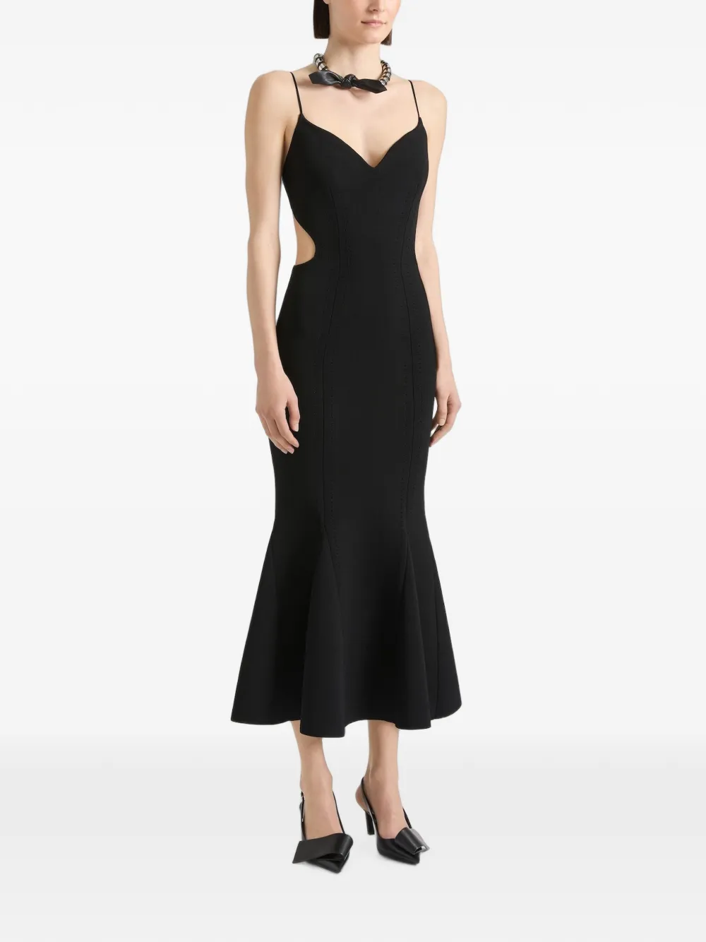 Givenchy Gebreide maxi-jurk Zwart
