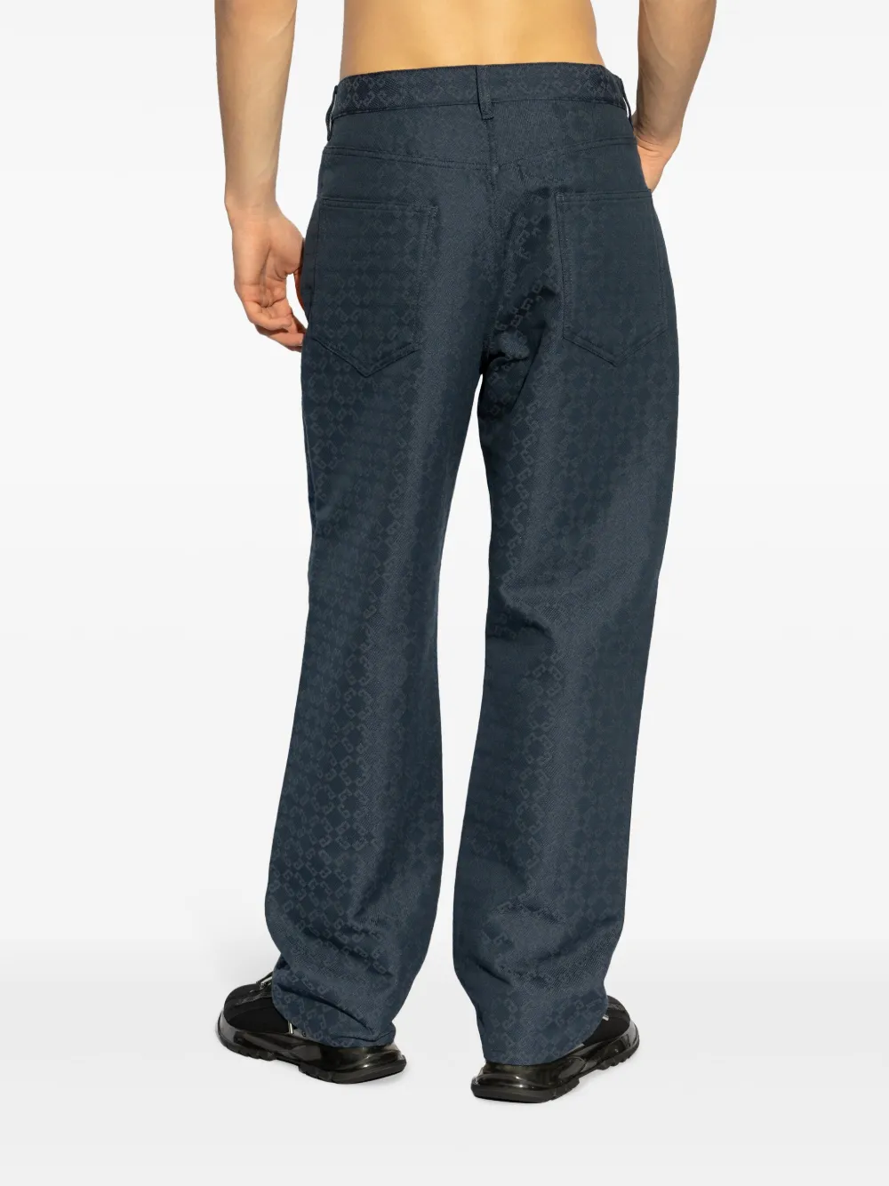 Givenchy Denim jeans met glanzend monogram 72 Blauw