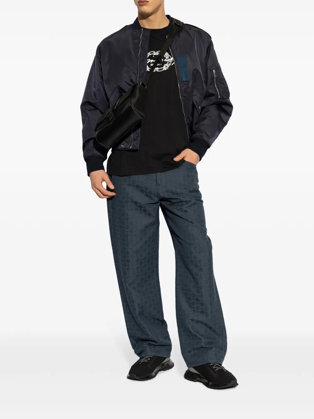 Givenchy Denim jeans met glanzend monogram 72 Blauw