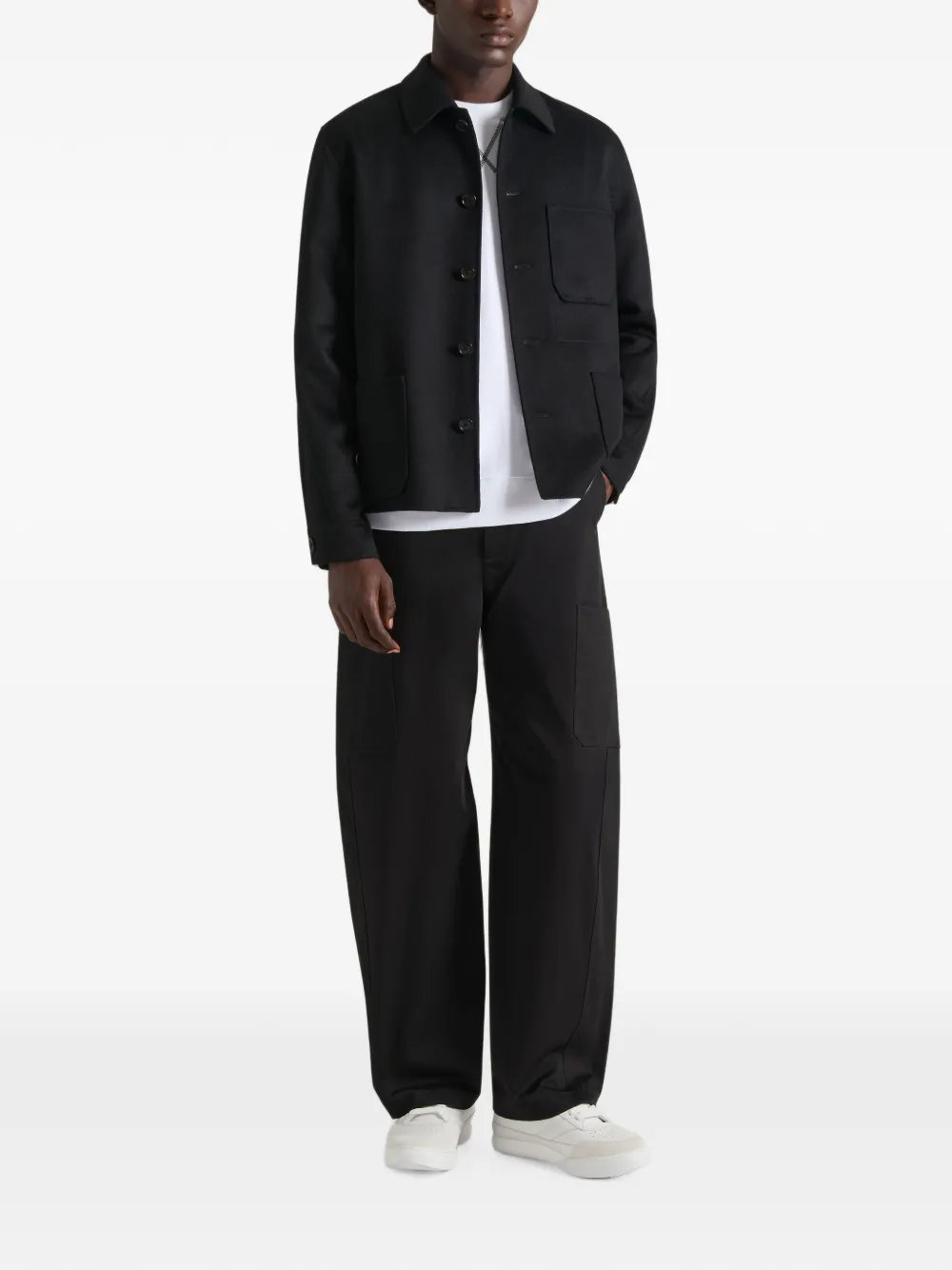 Givenchy Couture Seam blouse van wol en kasjmier Zwart