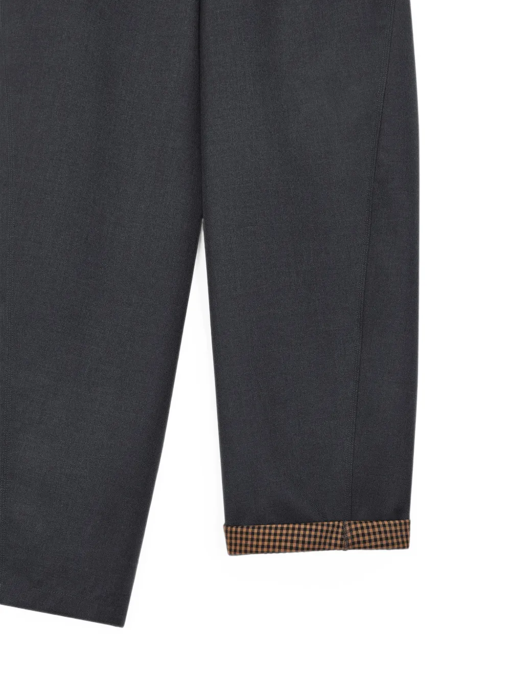 Givenchy Couture Seam katoenen geruite broek Grijs