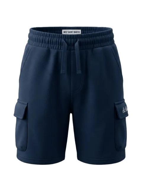 MC2 Saint Barth Kids logo-embroidered cargo shorts